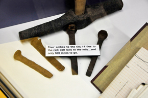 Colrado Railroad Museum railraod spikes